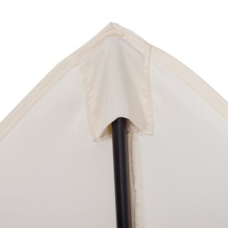 Ombrellone da Giardino 2x2m Rotondo con Palo Crema