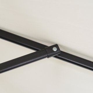 Ombrellone da Giardino 2x2m Rotondo con Palo Crema