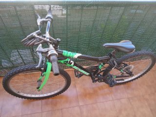 Bicicleta Montaña 24 Negra y Verde