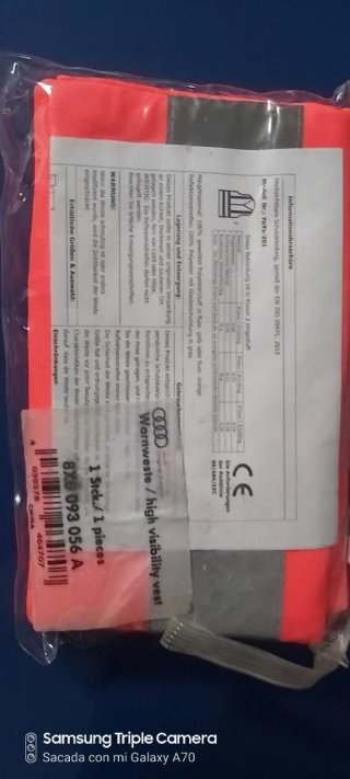 Chaleco para coche Audi