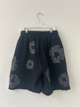 Denim Tears Pantalones Cortos Negros