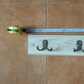 Perchero de pared 6 ganchos dobles