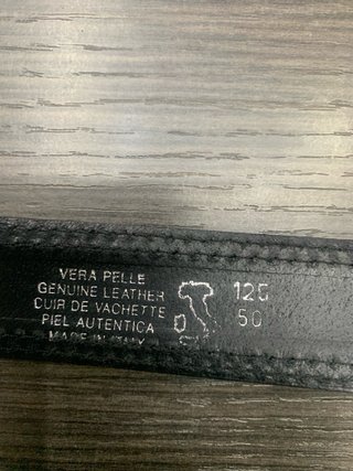 Cintura vera pelle nera