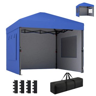 Carpa Plegable 3x3m c/ 3 Paredes y 2 Ventanas