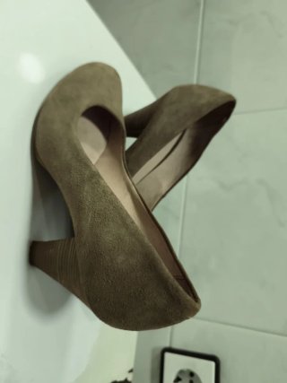 Zapatos de tacón piel talla 38