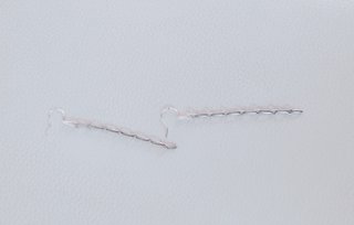 Pendientes largos de plata