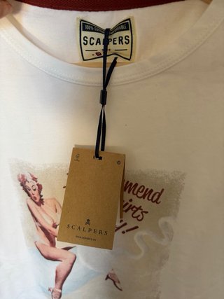 Camiseta Scalpers Blanca Talla M