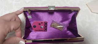 Bolso de fiesta buganvilla con pedrería
