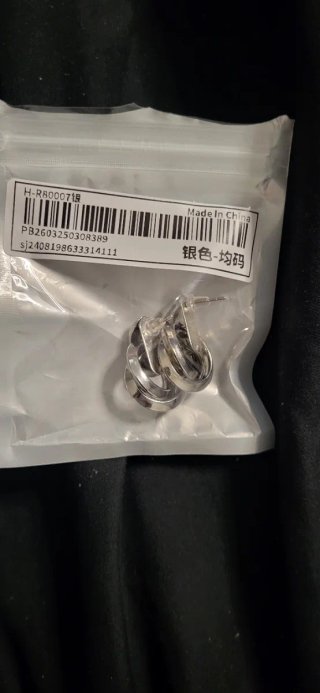 Pendientes plateados