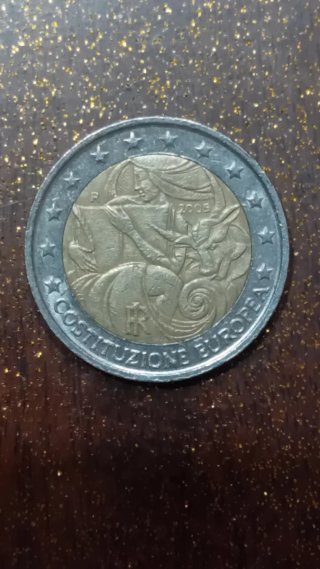 Moneta 2 Euro Costituzione Europea 2005
