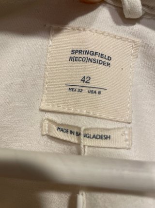 Chaqueta tejana blanca