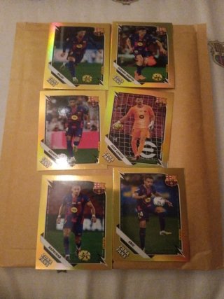 Lote 6 cromos Barcelona Zona Fans