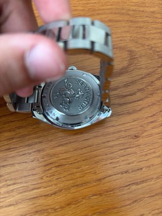 Omega Seamaster Reloj Negro y Plateado