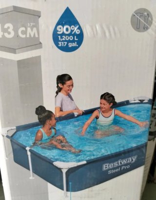 Piscina Bestway Tubular Infantil 221x150x43