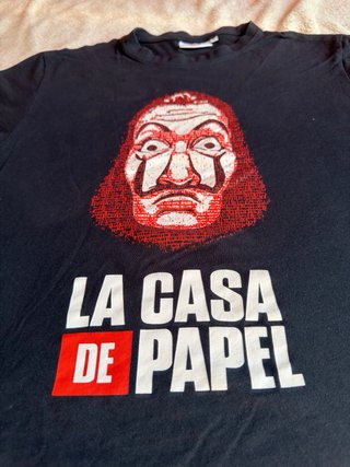 Camiseta La Casa de Papel Dali Negra