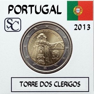 Moneda conmemorativa 2€ Portugal 2013 Torre de los