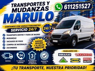 TRANSPORTE MUDANZA Y MAS NUMERO MOVIL 611251527