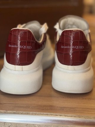 Alexander McQueen Oversized Blancas Rojo Croco T38