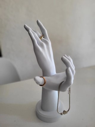 Soporte Joyas Manos Blanco