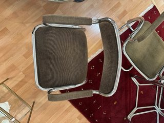 Silla Vintage Cantilever Acero Tubular cromado