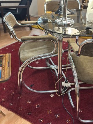 Silla Vintage Cantilever Acero Tubular cromado