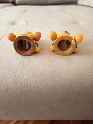 Dúo sacapuntas madera