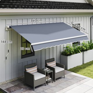 Tenda da Sole per Esterno a Bracci Avvolgibile