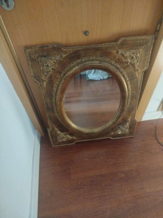 Espejo Antiguo Madera y Cristal