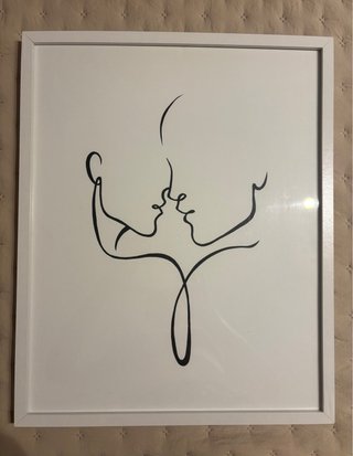 Cuadro Desenio Silueta Negra Elegante