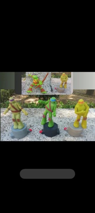 Figuras Tortugas Ninja 5 unidades