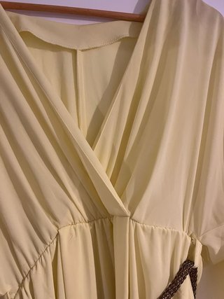 Vestido largo amarillo talla M