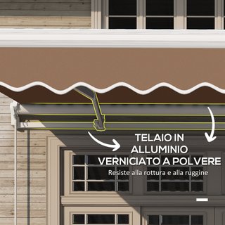 Tenda da Sole per Esterno Avvolgibile a Manovella