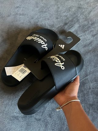 Slides Adidas Adilette Negras Talla 42