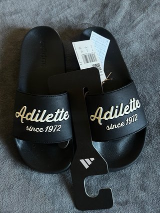 Slides Adidas Adilette Negras Talla 42