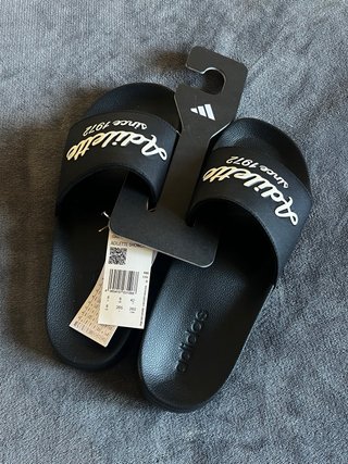 Slides Adidas Adilette Negras Talla 42
