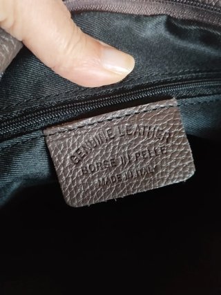 Bolso de hombro en Piel Marrón Chocolate