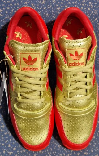 Zapatillas Deportivas Adidas Galaxy OG Dorada Roja