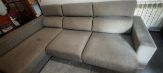 Sofá Chaise Longue Esquinero Izquierdo Beige