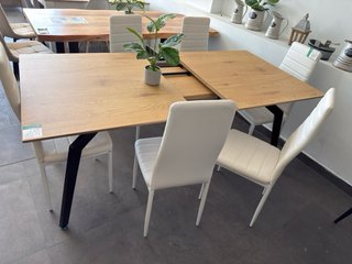 Mesa extensible madera y metal