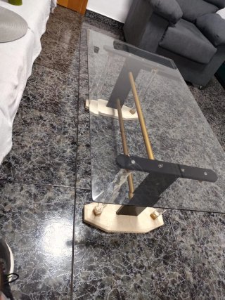 Mesa de cristal con 6 sillas