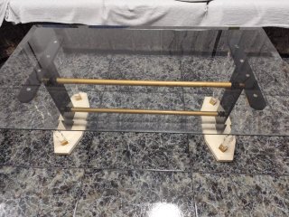 Mesa de cristal con 6 sillas