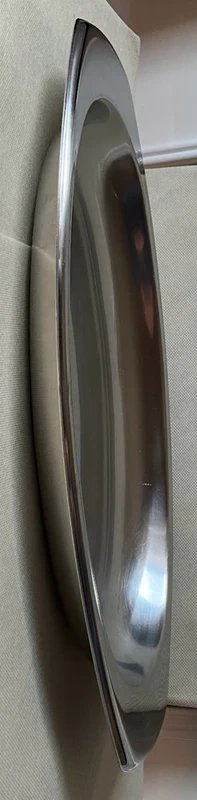 Piatto ovale in acciaio inox