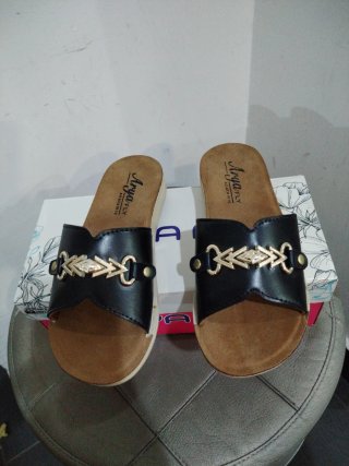 Ciabatte Arya Fly N.35 Nero e Oro