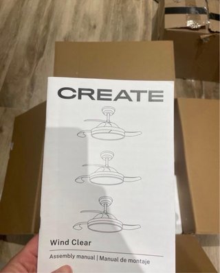 Ventilador de techo moderno con luz