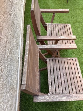 6 Sillas de Jardín Plegables con reposabrazos