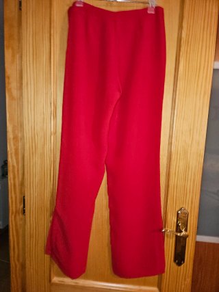 Conjunto blusa y pantalón rojo mujer