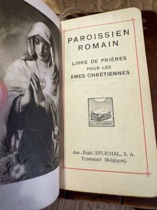 Coppia Libri Antichi Chiesa Belga