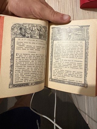 Coppia Libri Antichi Chiesa Belga