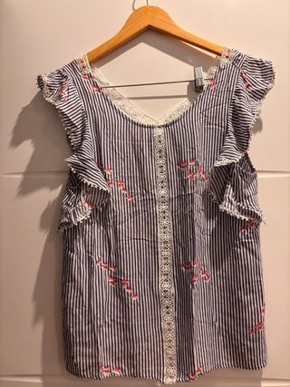 Camiseta Rayas Flores