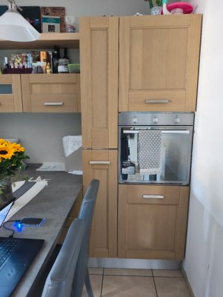 Cucina componibile rovere sbiancato